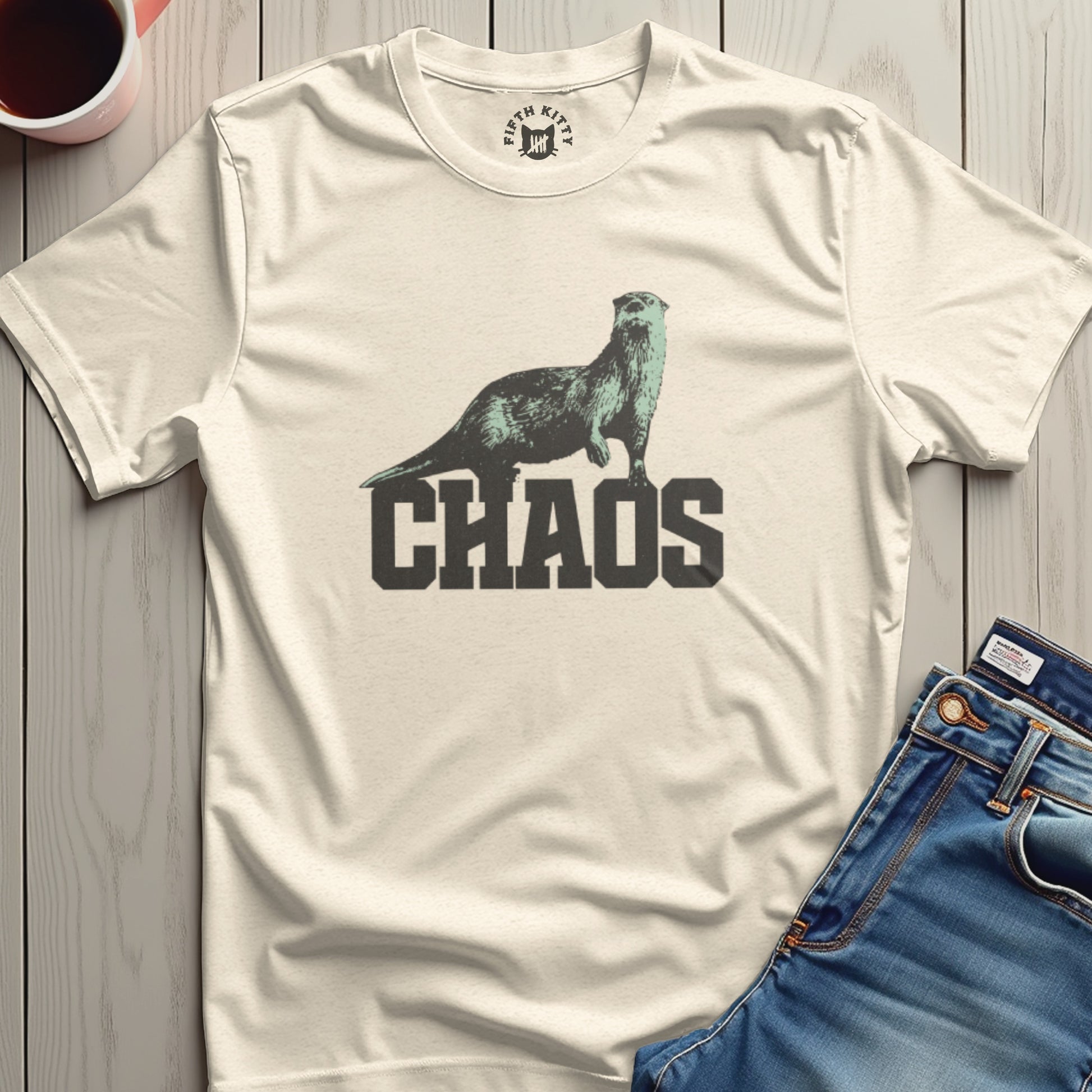 Otter Chaos Graphic T-shirt for Casual Fashion product