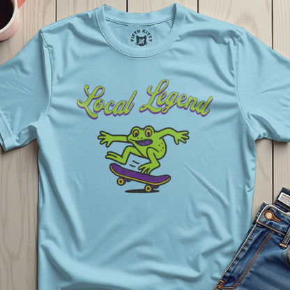 Local Legend Skateboarding Frog Graphic Shirt