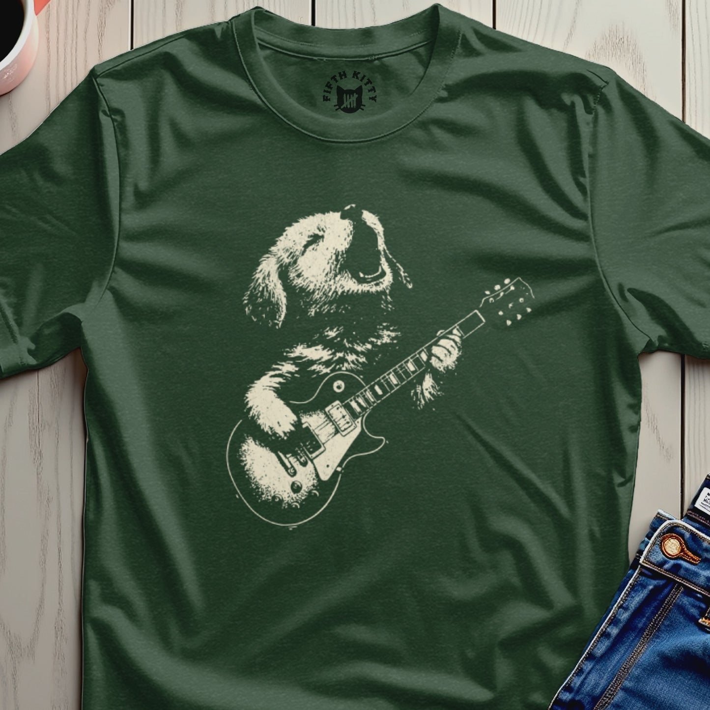 Fifth Kitty Dog Guitar Musician Graphic product type