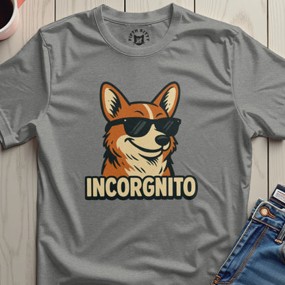 Cool and Casual Incorgnito Dog Graphic T-Shirt