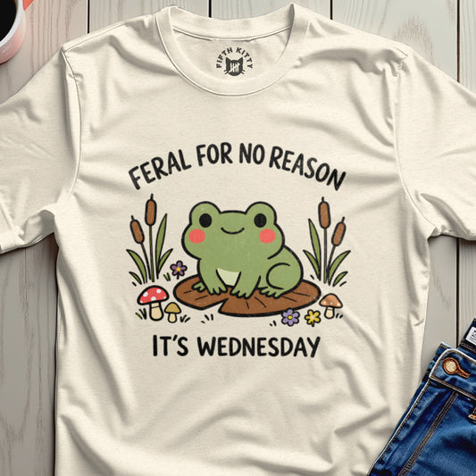 Feral For No Reason Its Wednesday Frog product type