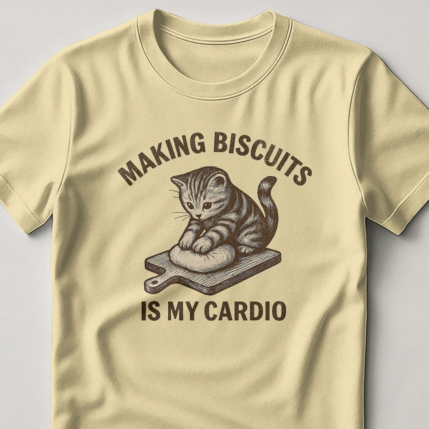 Making Biscuits Is My Cardio Funny Cat T-shirt product type