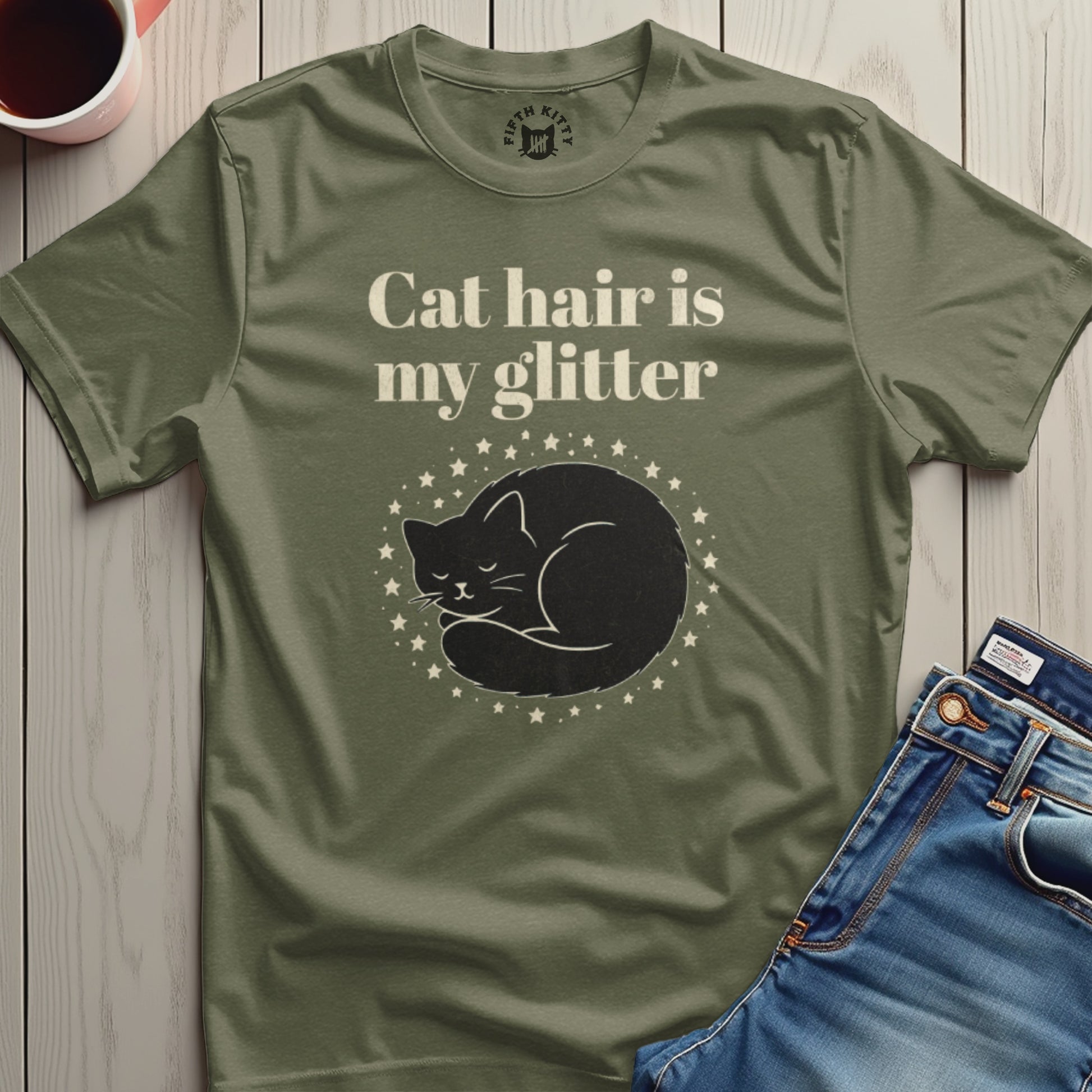 Cat Hair Is My Glitter T-shirt product type