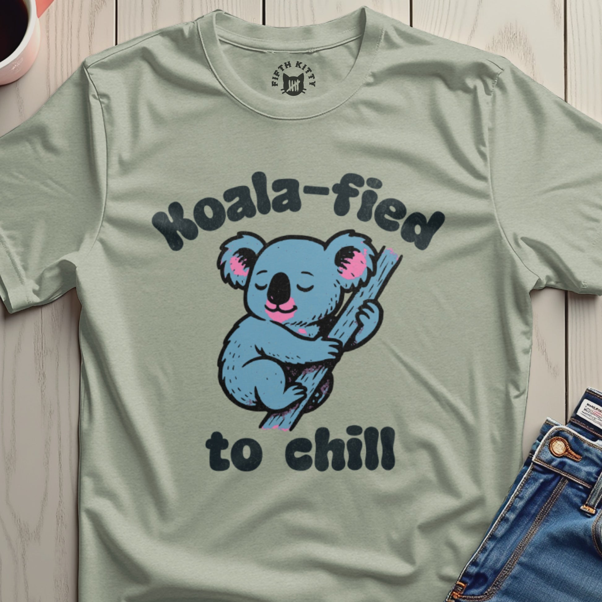 Koala-fied to Chill Relaxed Fit Graphic Tee