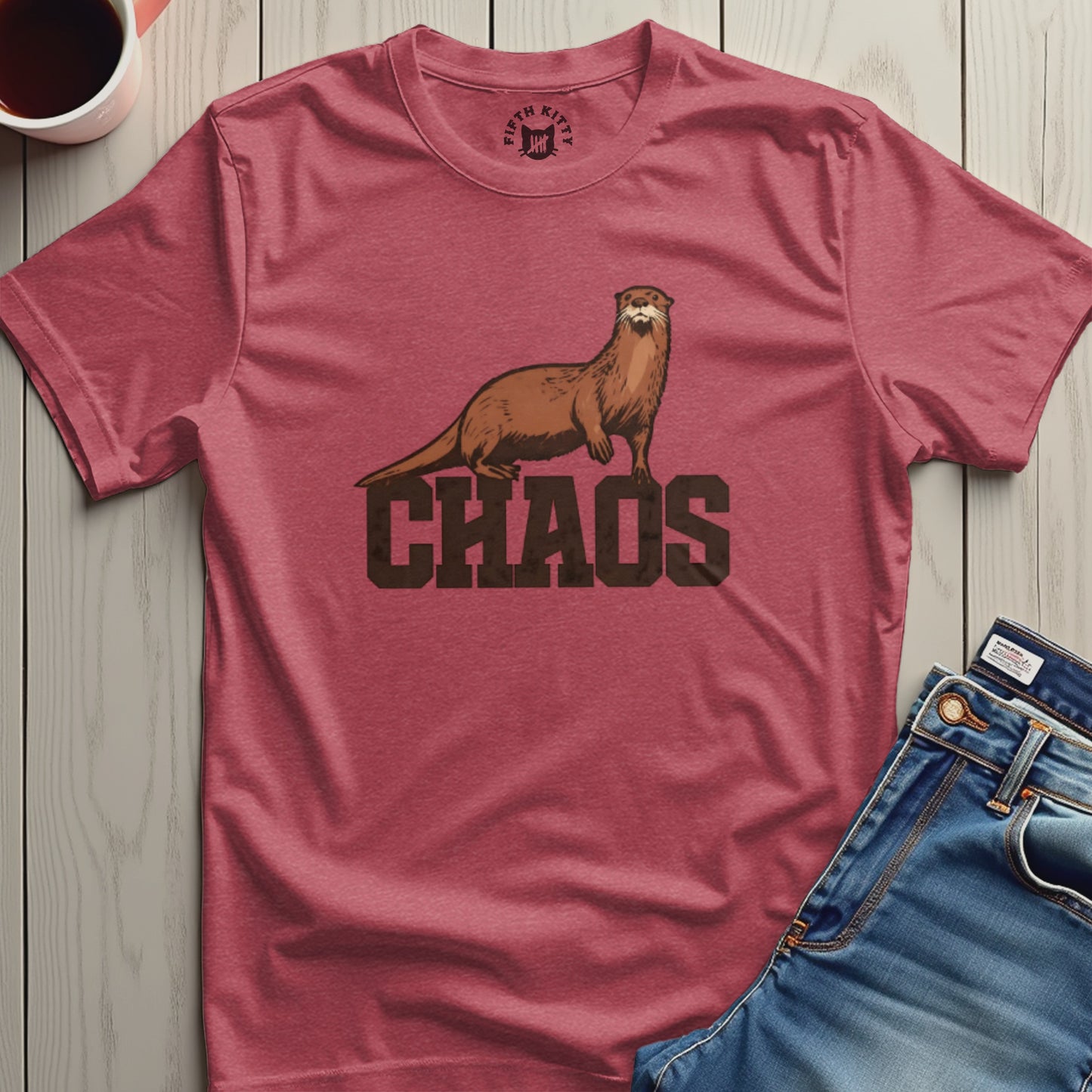 Chaos Otter Graphic Tee Shirt product type