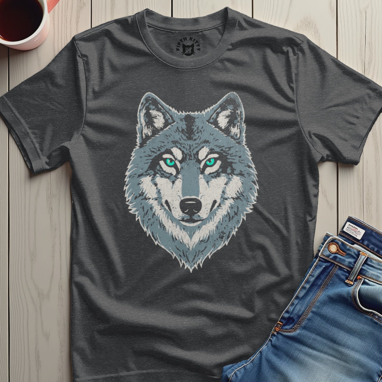 Wolf Graphic Casual Tee Shirt Trending Animal Apparel product