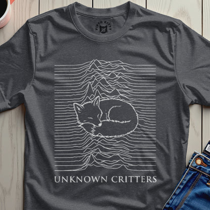 Fox and Lines Graphic Art with Unknown Critters Shirt