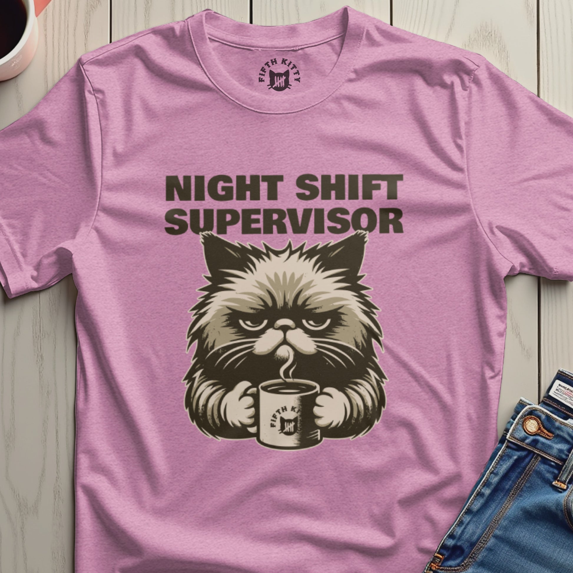 Night Shift Supervisor Graphic Tee Shirt