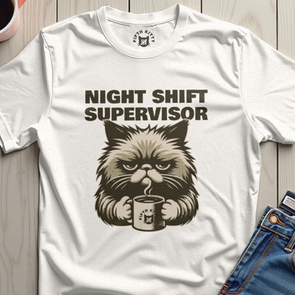 Night Shift Supervisor Graphic T-Shirt