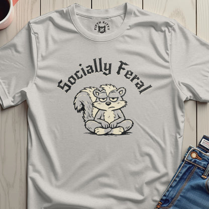Socially Feral Graphic Tee for Casual Everyday Wear