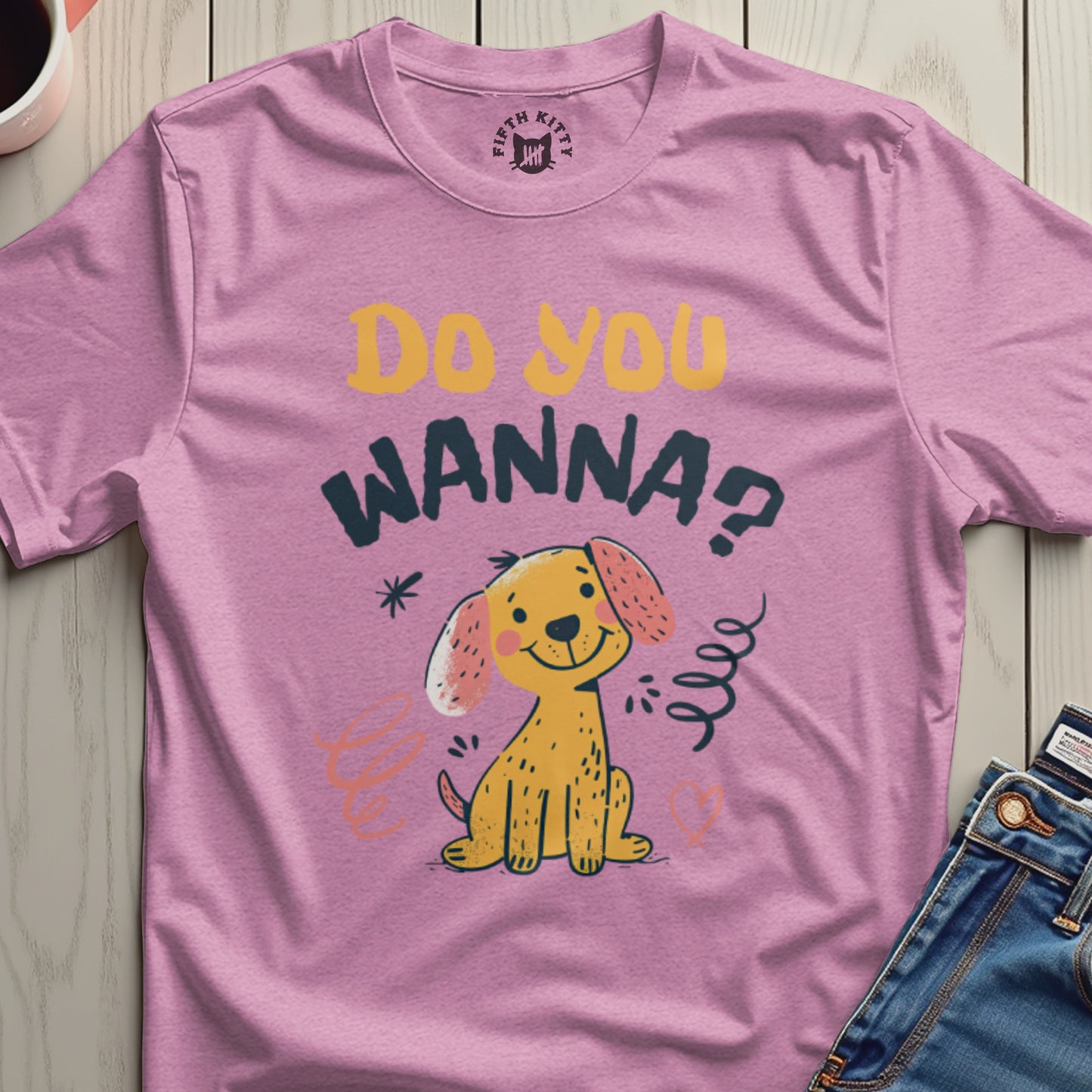 Do You Wanna Dog Illustration Graphic Tee