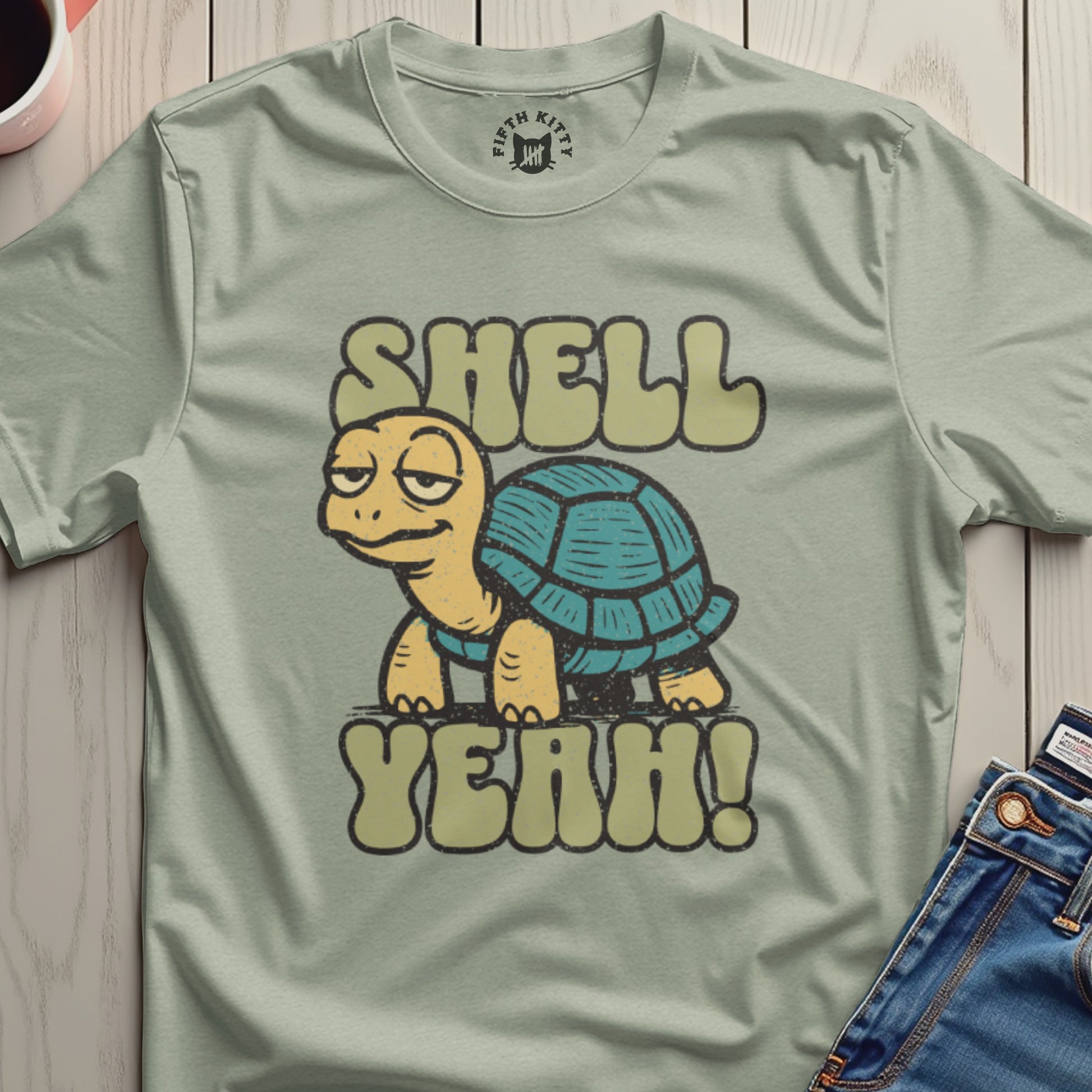 Shell Yeah Turtle Graphic Unisex T-Shirt