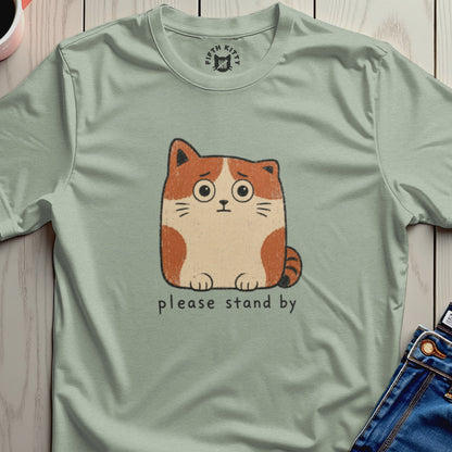 Light green t-shirt with a cartoon