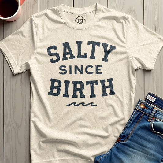 Salty Since Birth Printed T-shirt product