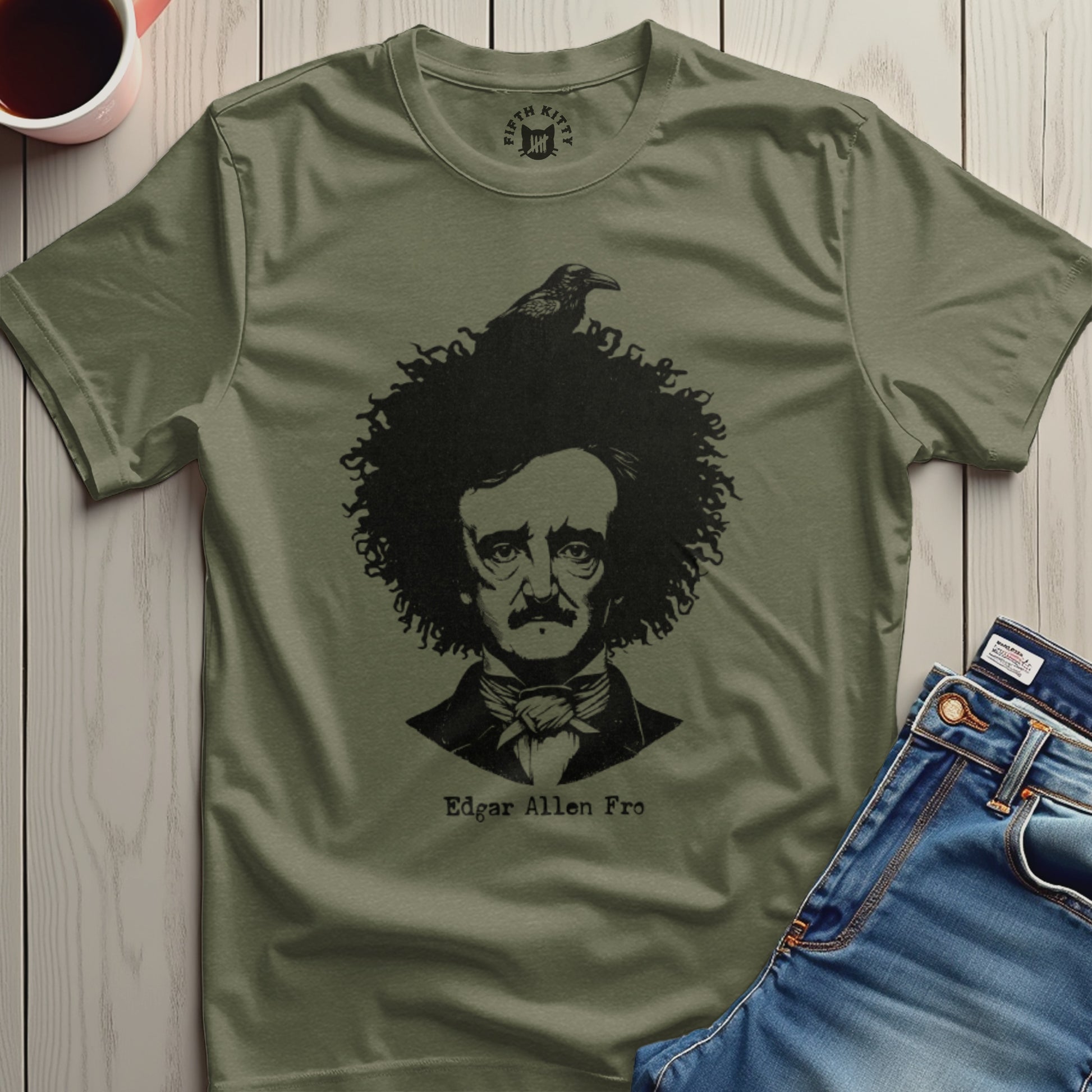 Edgar Allen Poe Graphic Tee Unique T-shirt product