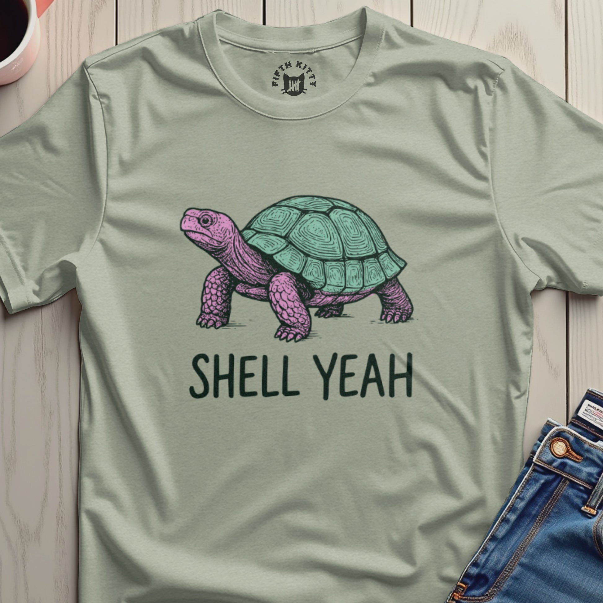 Shell Yeah Turtle Graphic T-Shirt for Animal Lovers