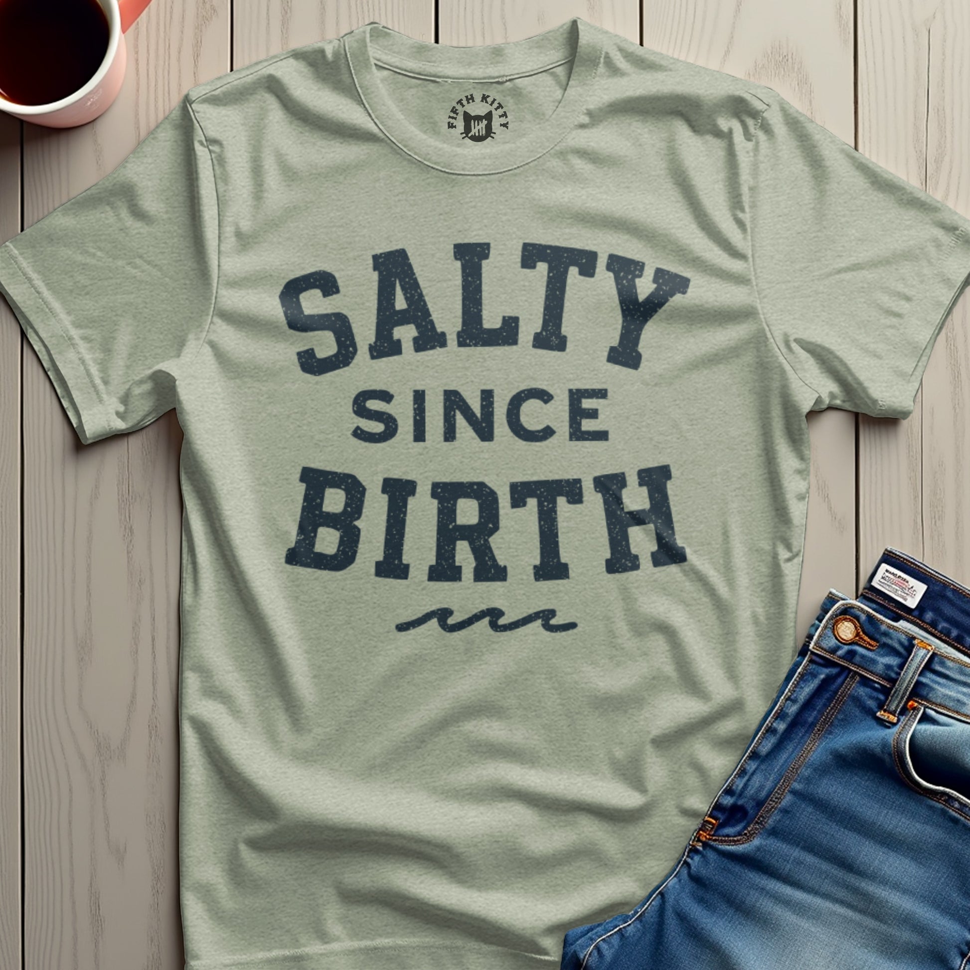 Salty Since Birth Graphic Print Casual Wear product