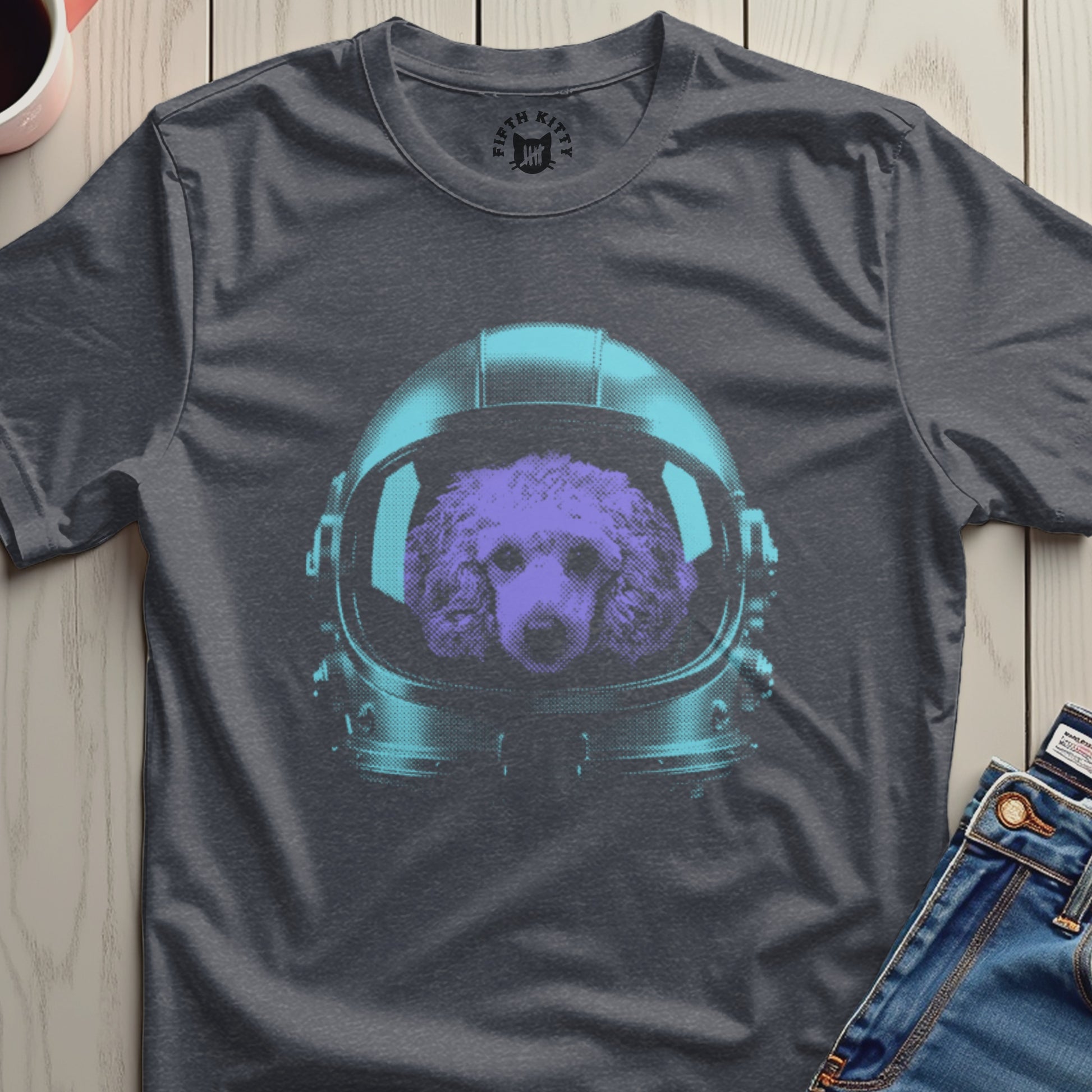 Astronaut Dog Graphic Tee for Pet Lovers Fashion