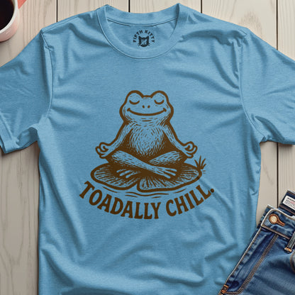 Toadally Chill Meditation Frog Graphic Tee