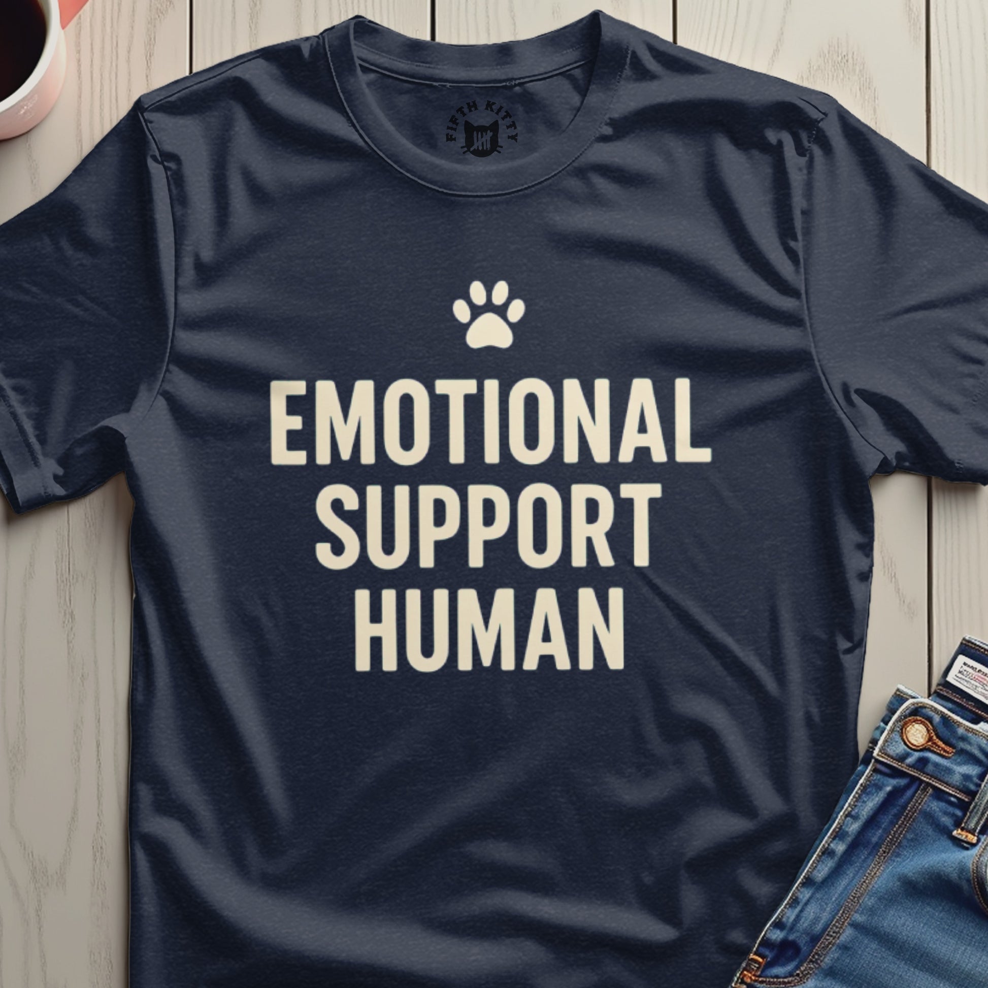 Emotional Support Human T-Shirt for Pet Lovers
