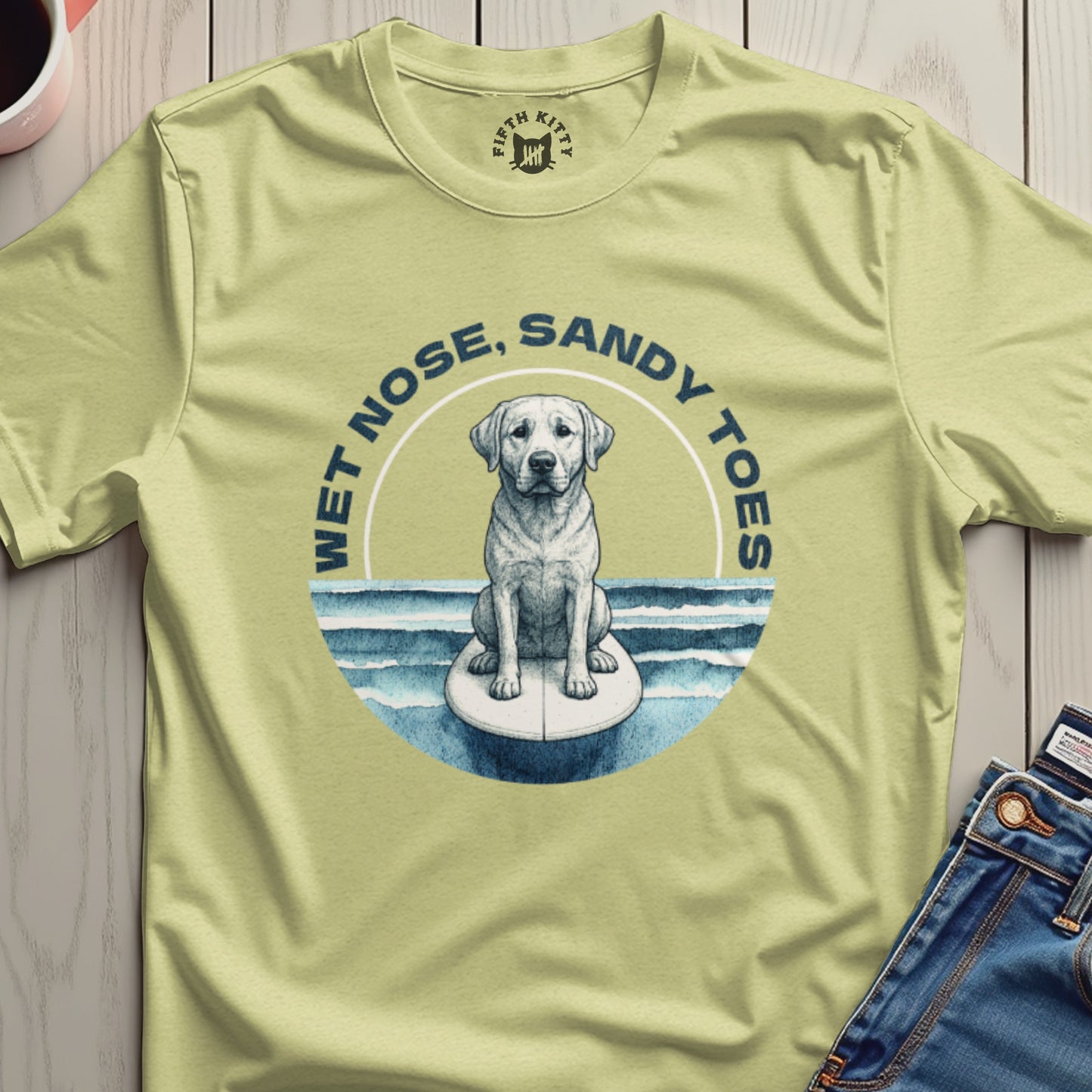 Wet Nose Sandy Toes Dog Graphic T-Shirt Product