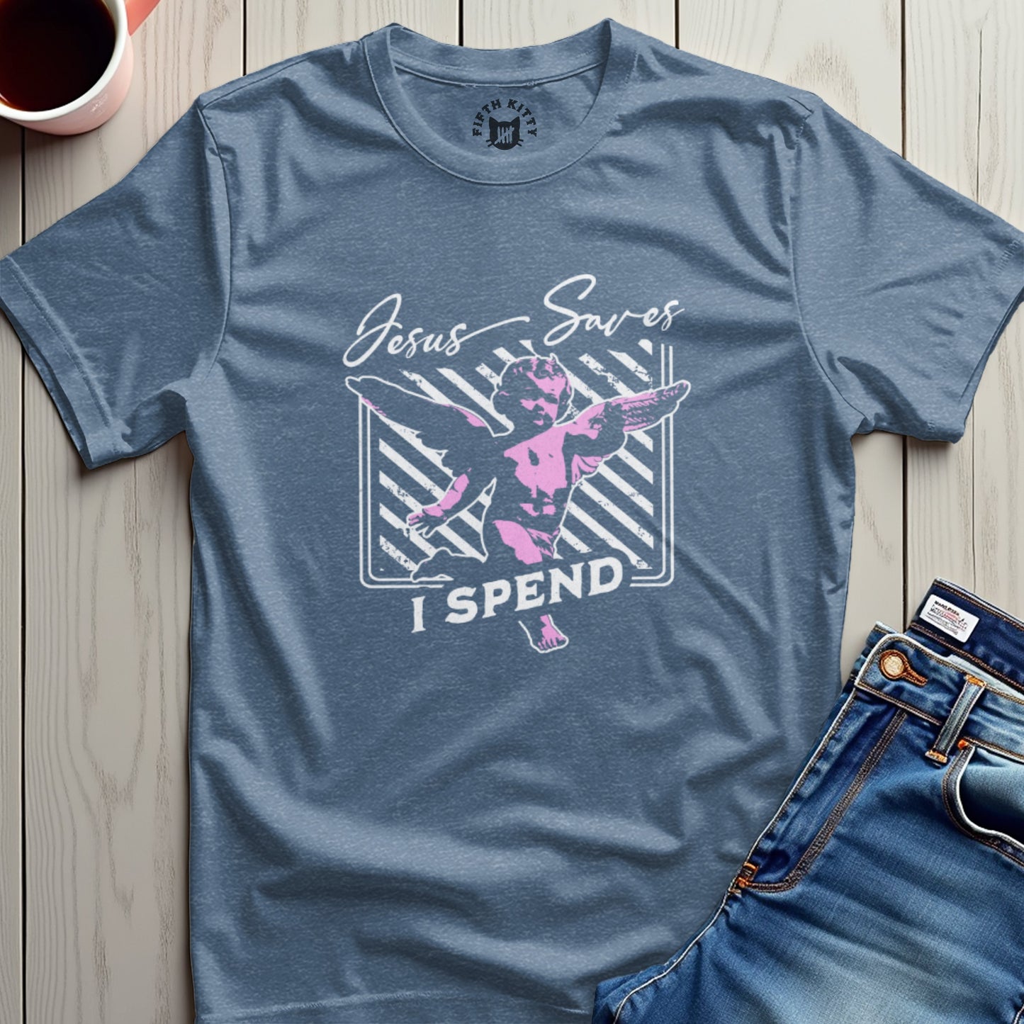 Jesus Saves I Spend T-Shirt
