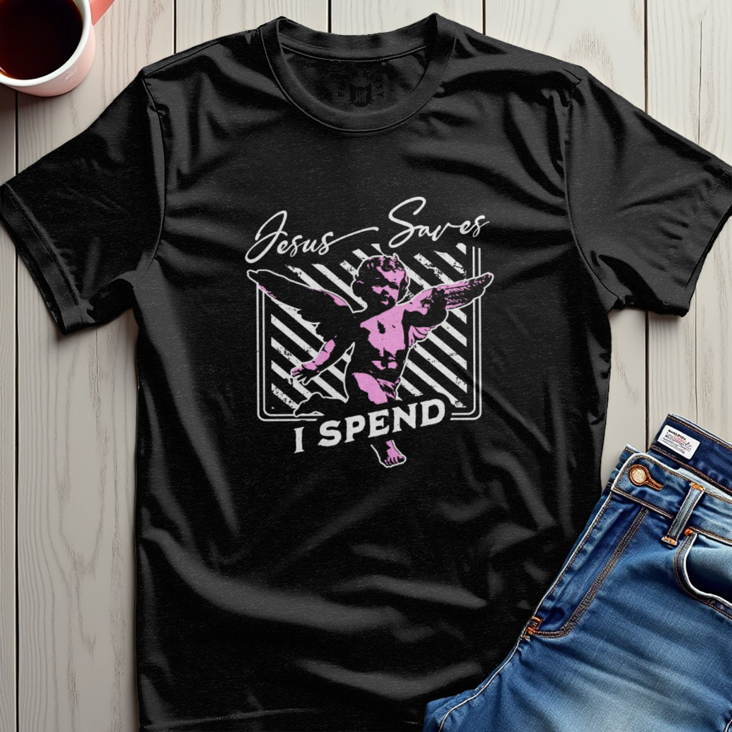 Jesus Saves I Spend T-Shirt
