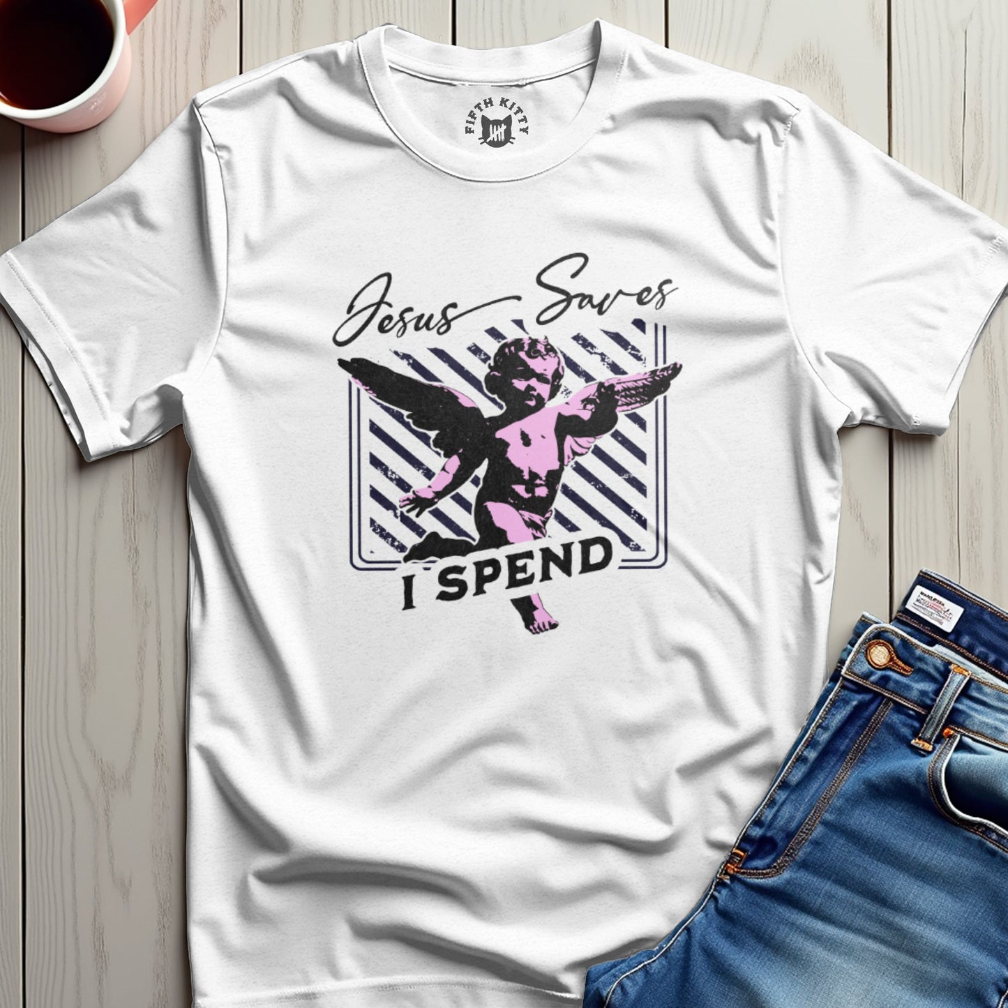 Jesus Saves I Spend T-Shirt