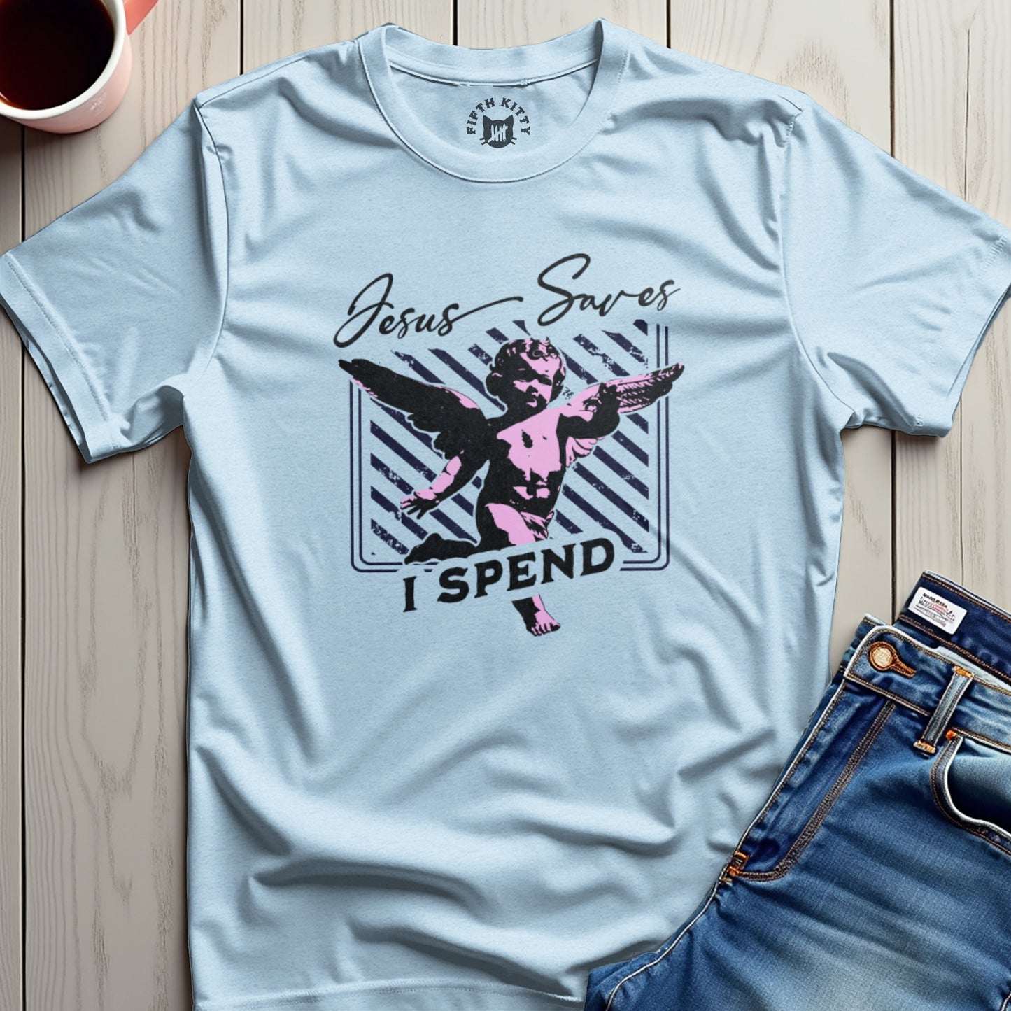 Jesus Saves I Spend T-Shirt