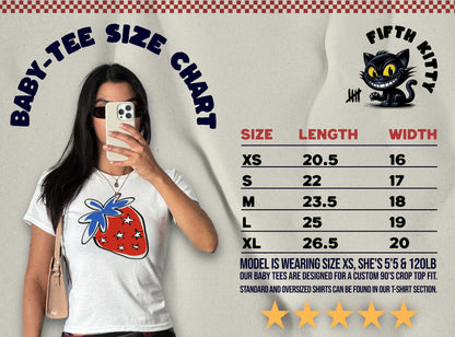 Graphic Baby Tee with Strawberry Print product