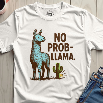 No Prob-llama Fun Graphic Tee Shirt for Llama Lovers