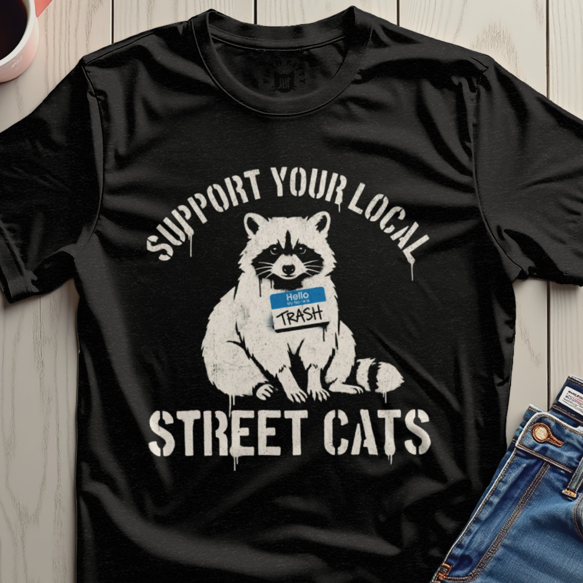 Support Your Local Street Cats Hello Trash Tee