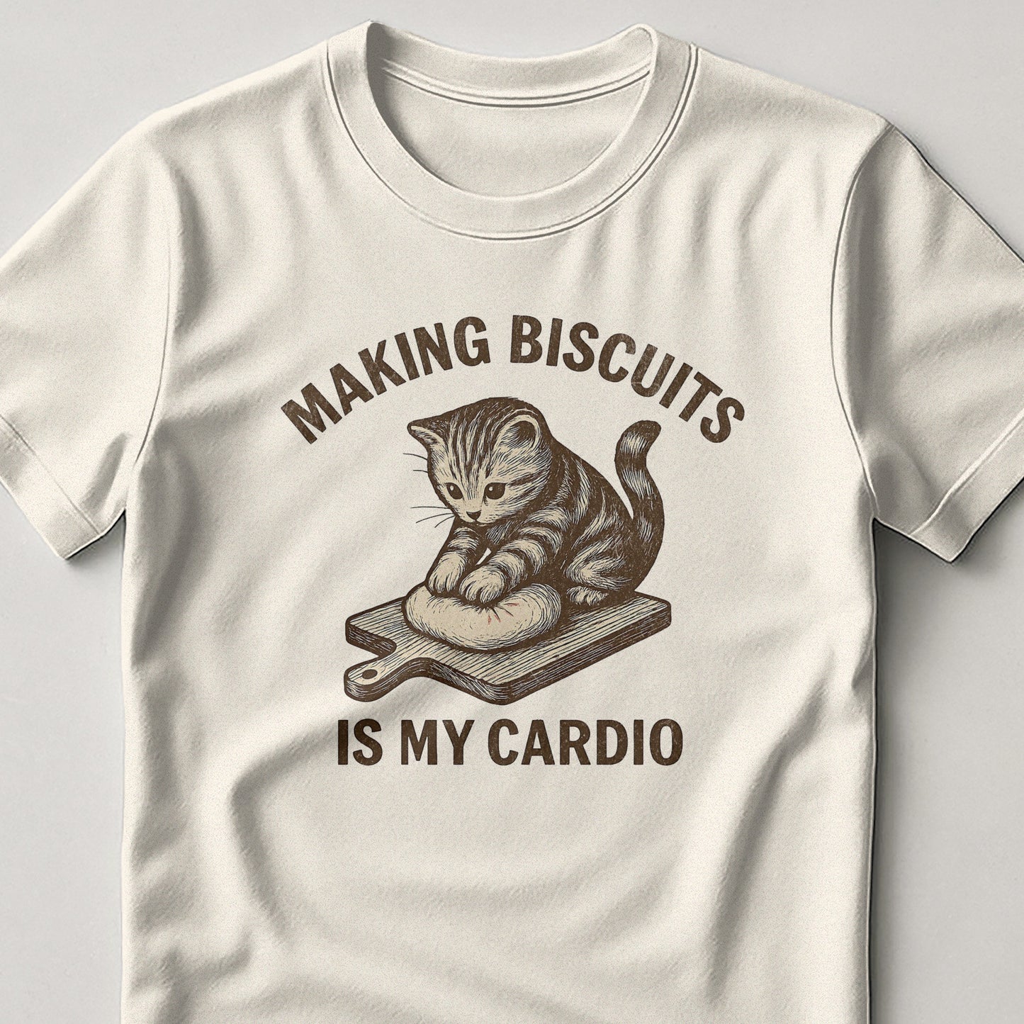 Making Biscuits Is My Cardio Funny Cat T-Shirt product