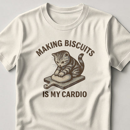 Making Biscuits Is My Cardio Funny Cat T-Shirt product