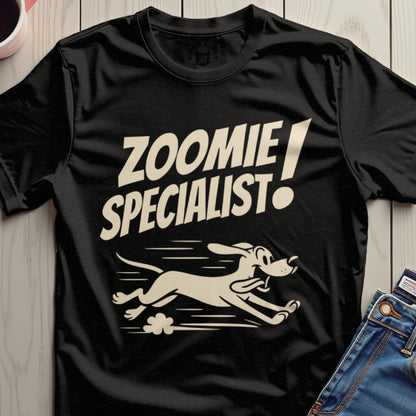 Zoomie Specialist Graphic T-shirt for Dog Lovers