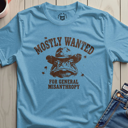 Mostly Wanted General Misanthropy Graphic T-Shirt