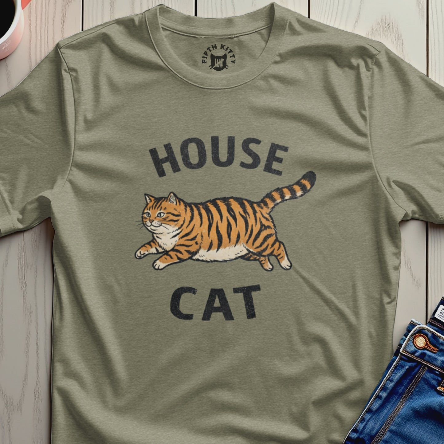 House Cat Running Design Animal Graphic product type