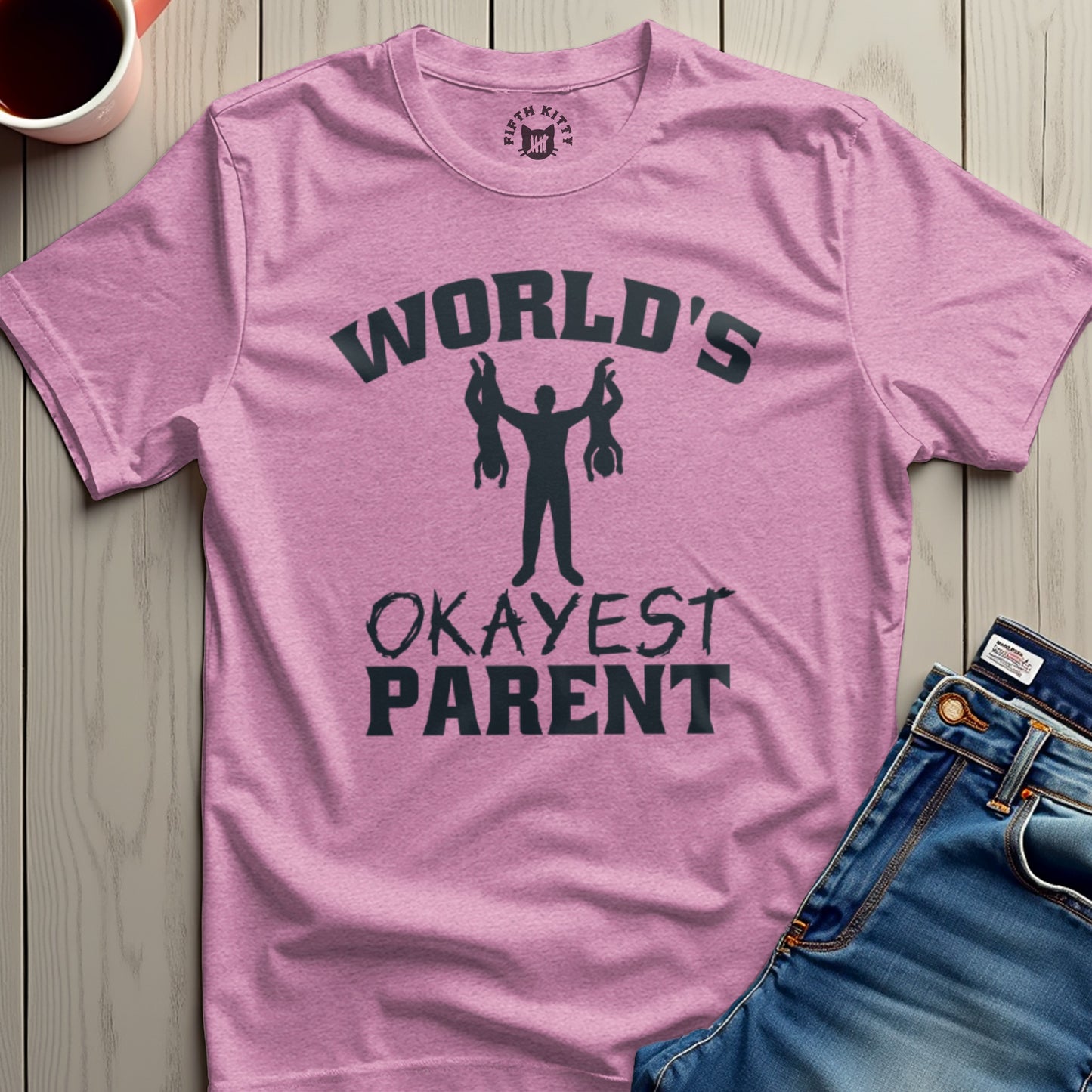 World's Okayest Parent Graphic T-Shirt product type