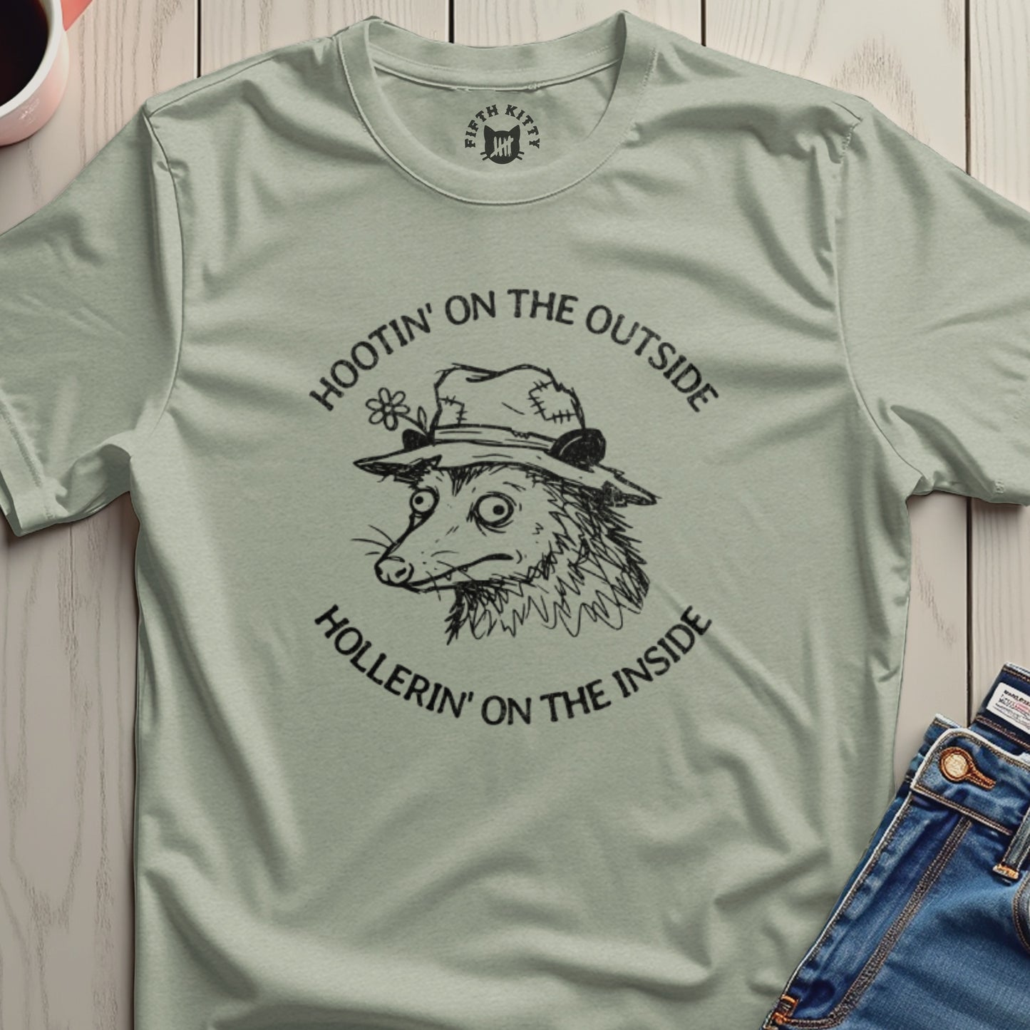 Hootin' On The Outside Hollerin' On The Inside T-shirt