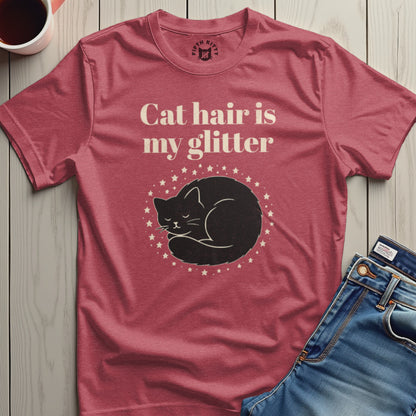Cat Hair Is My Glitter Graphic Tee product