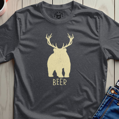 FIFTH KITTY Bear Antlers Beer Dark Gray product type