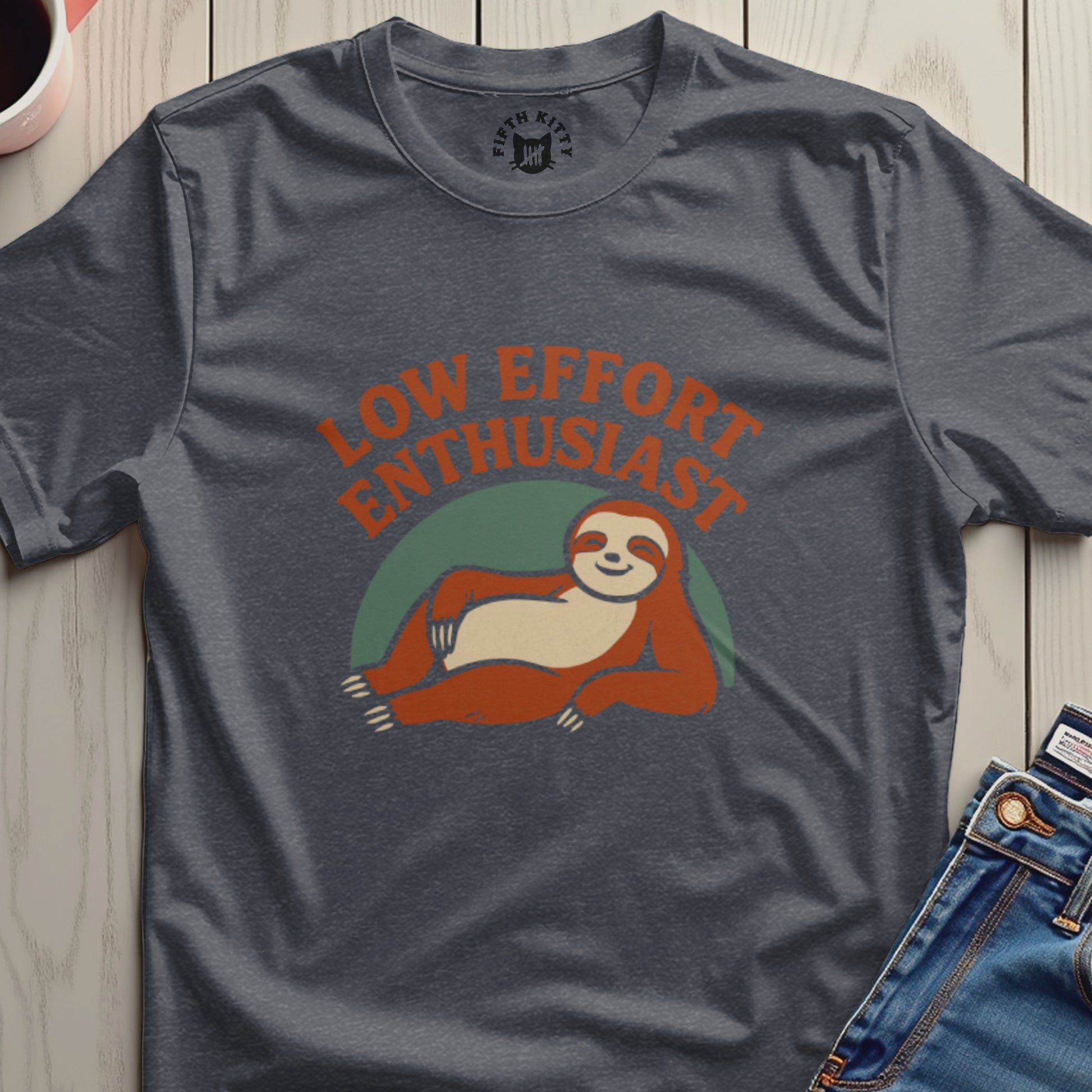 Low Effort Enthusiast Sloth Graphic Tee