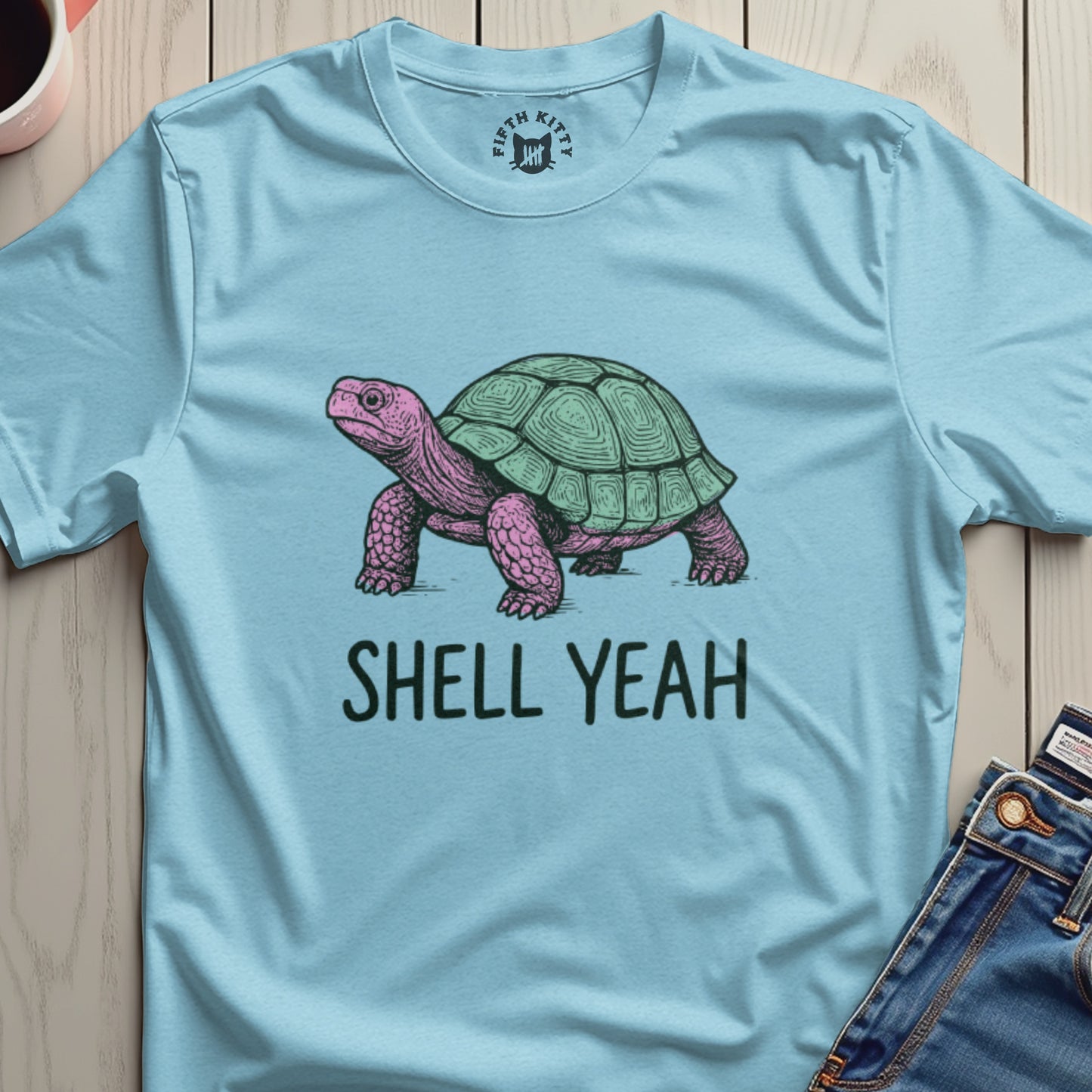 Shell Yeah Turtle Graphic Tee Shirt Product