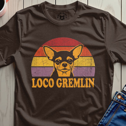 Vintage Loco Gremlin Chihuahua Dog Graphic T-shirt