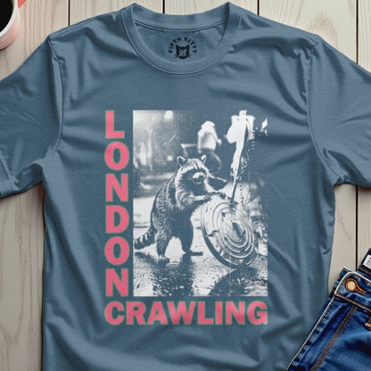 London Crawling Raccoon Graphic T-Shirt