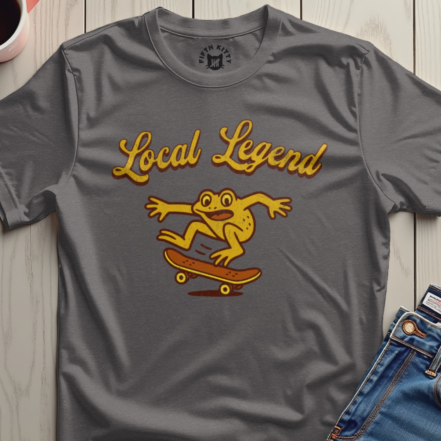 Local Legend Frog Skateboarder T-Shirt