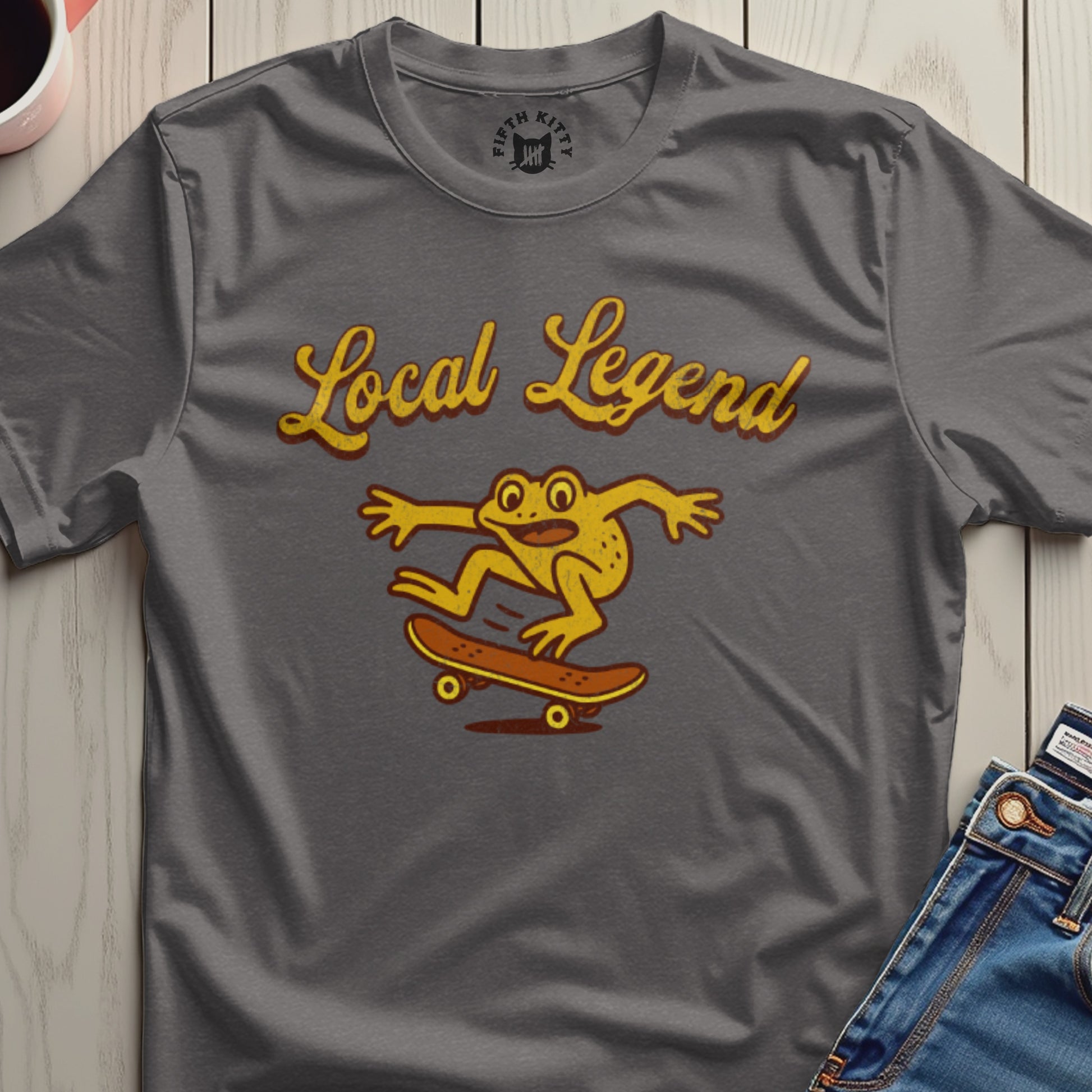 Local Legend Frog Skateboarder T-Shirt
