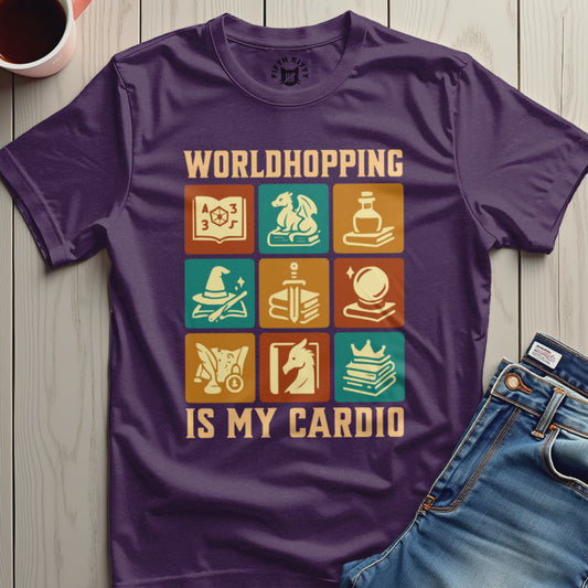 Worldhopping Is My Cardio Graphic T-shirt product type