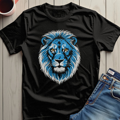 Blue Lion Graphic Print Men's T-Shirt Apparel Product