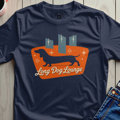 Long Dog Lounge Graphic T-Shirt for Dog Lovers
